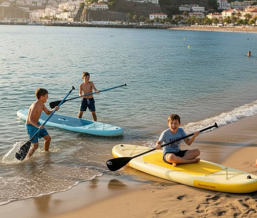 SUP rental in Funchal, next to the cable car.